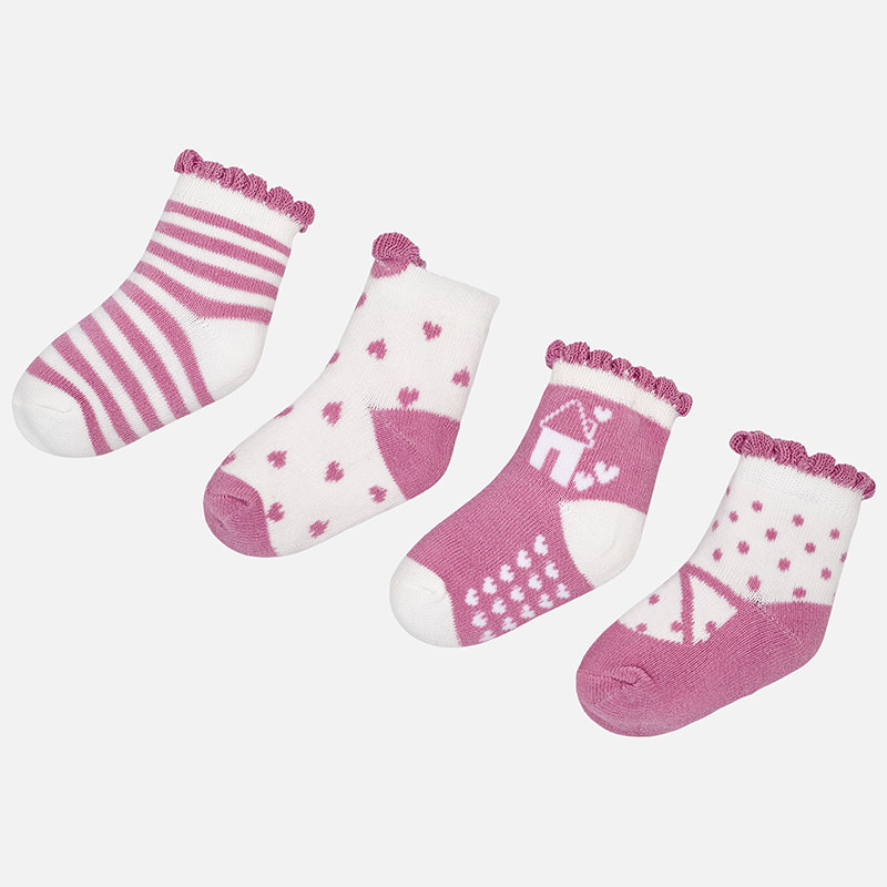 Dievčenské ponožky - 4-set - CUTE