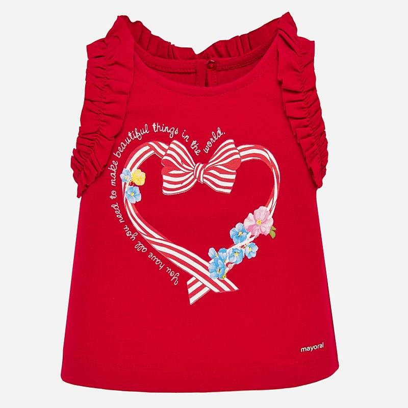 Dievčenské tričko s krátkym rukávom - HEART