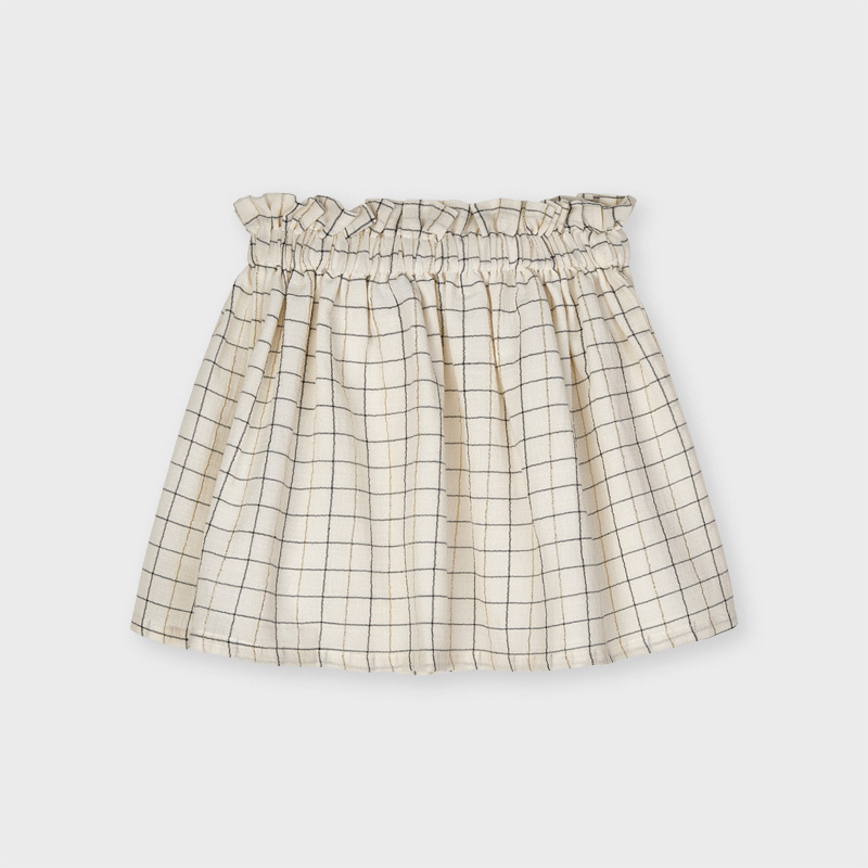Dievčenská sukňa - Checked lurex