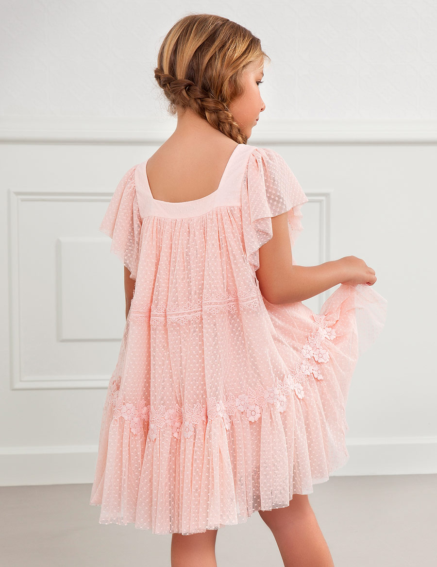 Dievčenské šaty   - Abel&Lula - Tulle printed dress