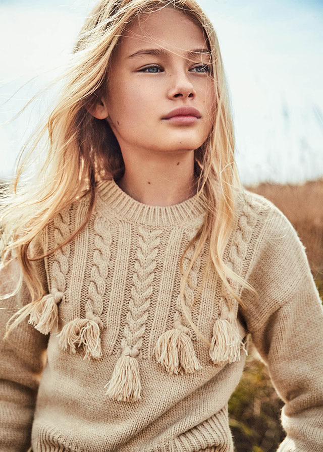 Dievčenský pulóver pletený - MYRL