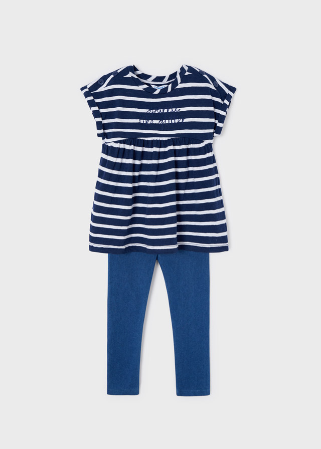 Dievčenské tričko s krátkym rukávom + legíny - MYRL - 2set