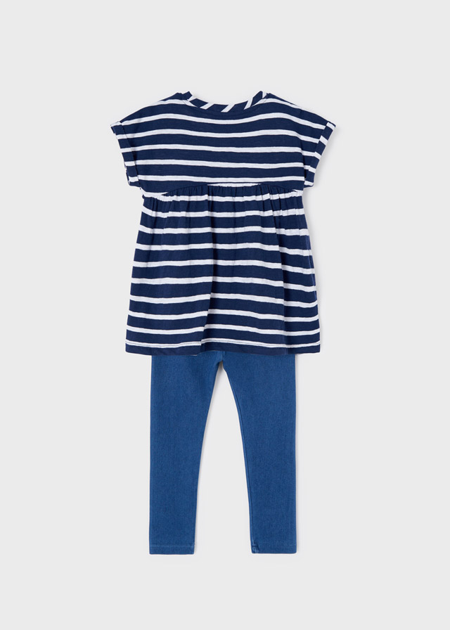 Dievčenské tričko s krátkym rukávom + legíny - MYRL - 2set