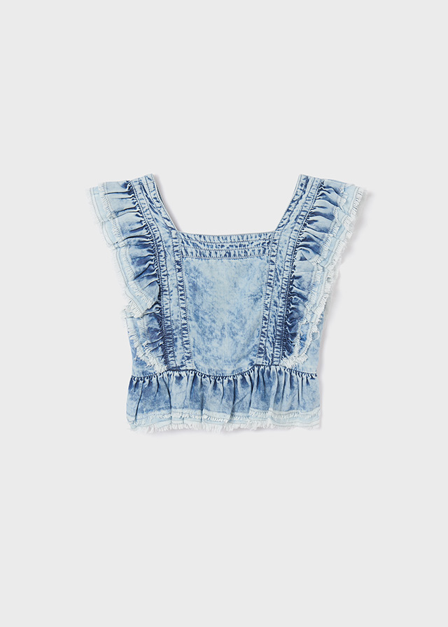 Dievčenská blúzka  - MYRL -  Lyocell Tencel™ ruffle blouse