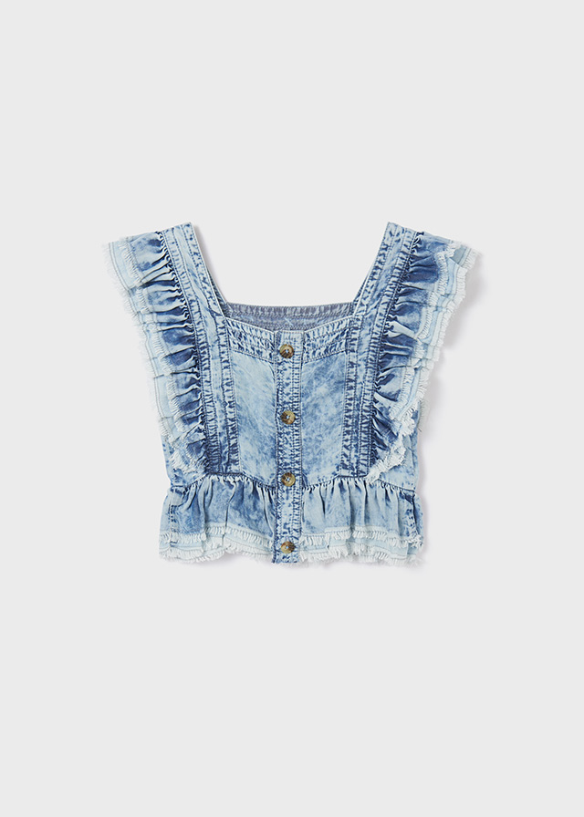 Dievčenská blúzka  - MYRL -  Lyocell Tencel™ ruffle blouse