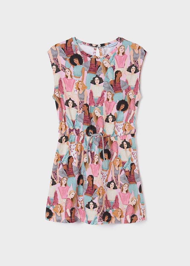 Dievčenské šaty - MYRL - ECOFRIENDS printed dress