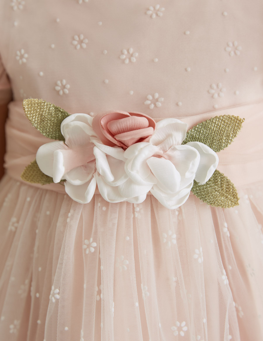 Dievčenské šaty  - Abel&Lula - Flocked flower dress
