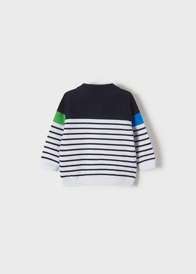 Chlapčenský sveter pletený - Colorblock