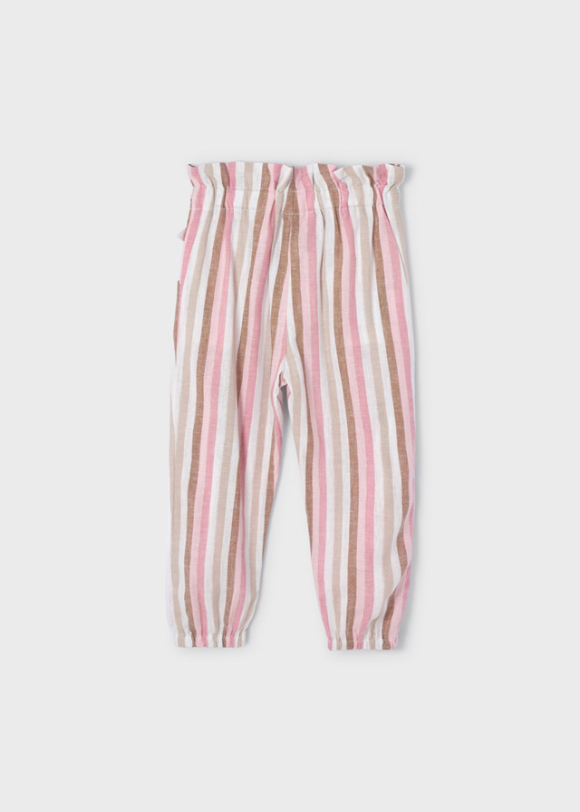 Dievčenské nohavice  - MYRL - Striped linen