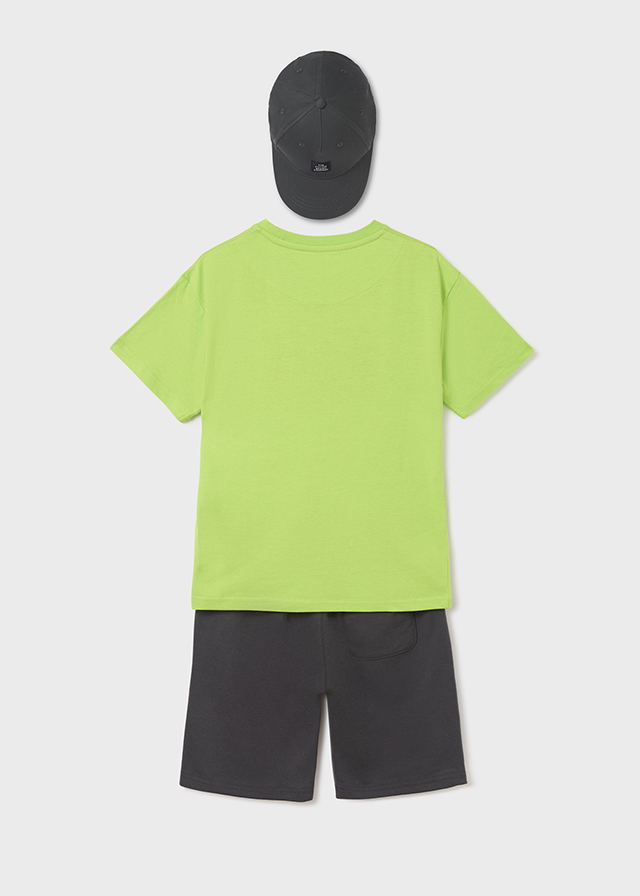 Chlapčenské tričko + krátke nohavice so šiltovkou - 3set - OTN