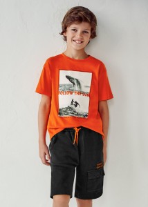 Chlapčenské nohavice krátke - Embroidered shorts - 6211-10