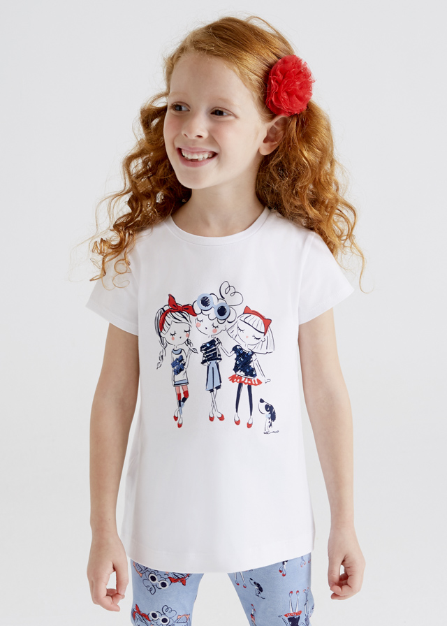 Dievčenské tričko s krátkym rukávom + legíny - MYRL - 2set
