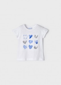 Dievčenské tričko s krátkym rukávom - MYRL - Heart - 3031-37