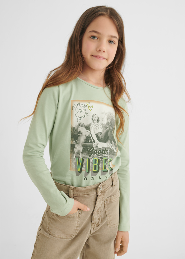 Dievčenské tričko s dlhým rukávom - M-MODA - GV