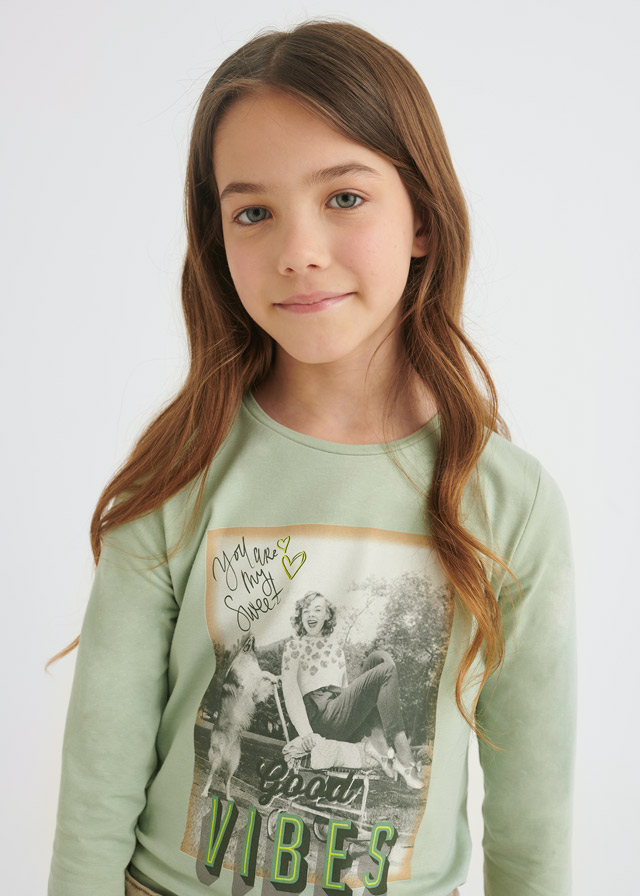 Dievčenské tričko s dlhým rukávom - M-MODA - GV