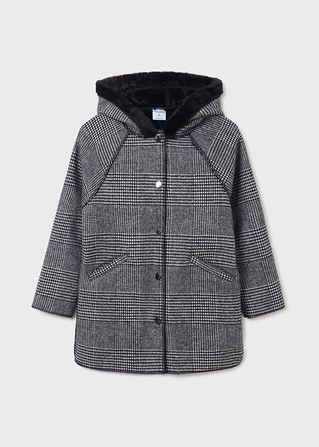 Dievčenský kabát na prechodné obdobie -  Plaid coat