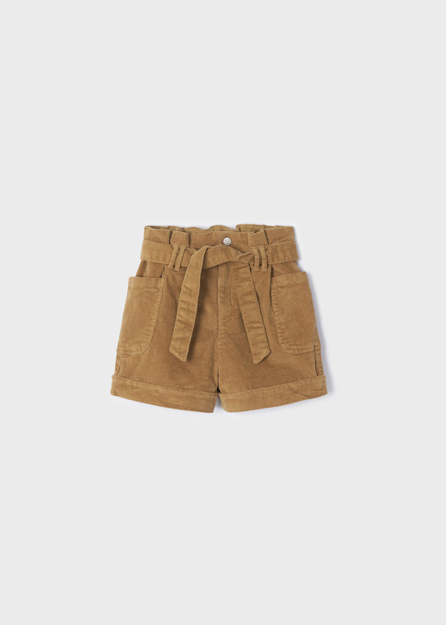 Dievčenské nohavice krátke - MYRL - menčestrové