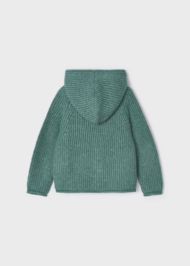Dievčenský sveter pletený s kapucňou - MYRL - KC