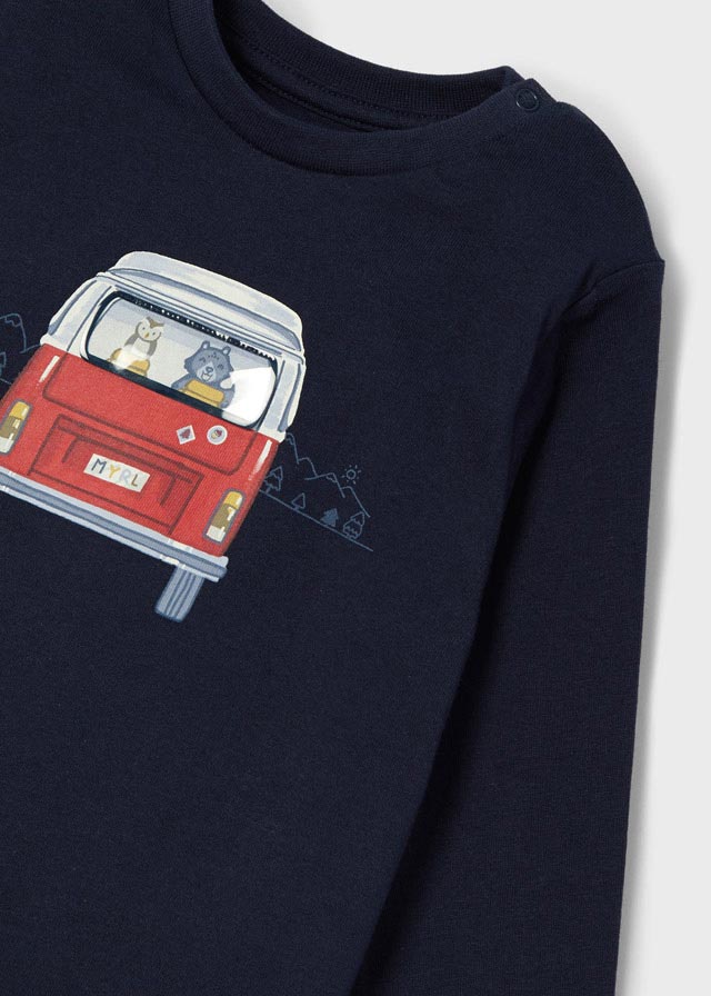 Chlapčenské tričko s dlhým rukávom - ECOFRIENDS - VAN