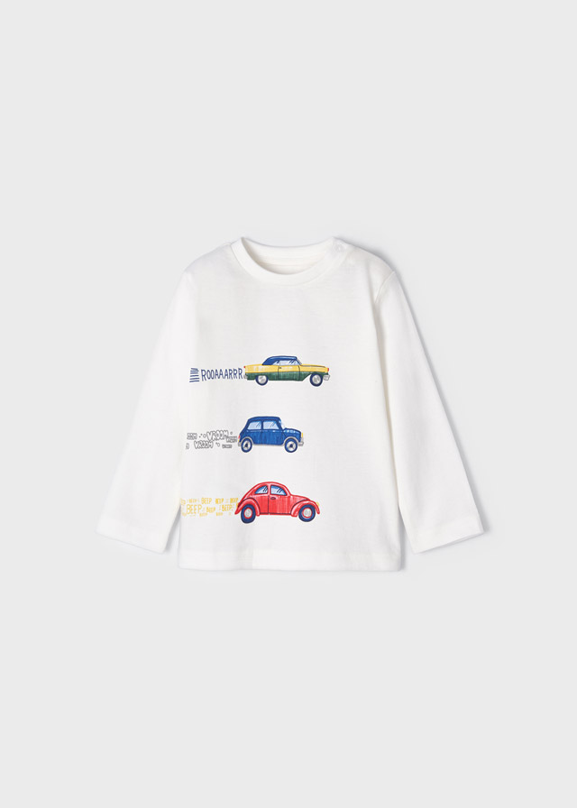 Chlapčenské tričko s dlhým rukávom - ECOFRIENDS - Vehicles