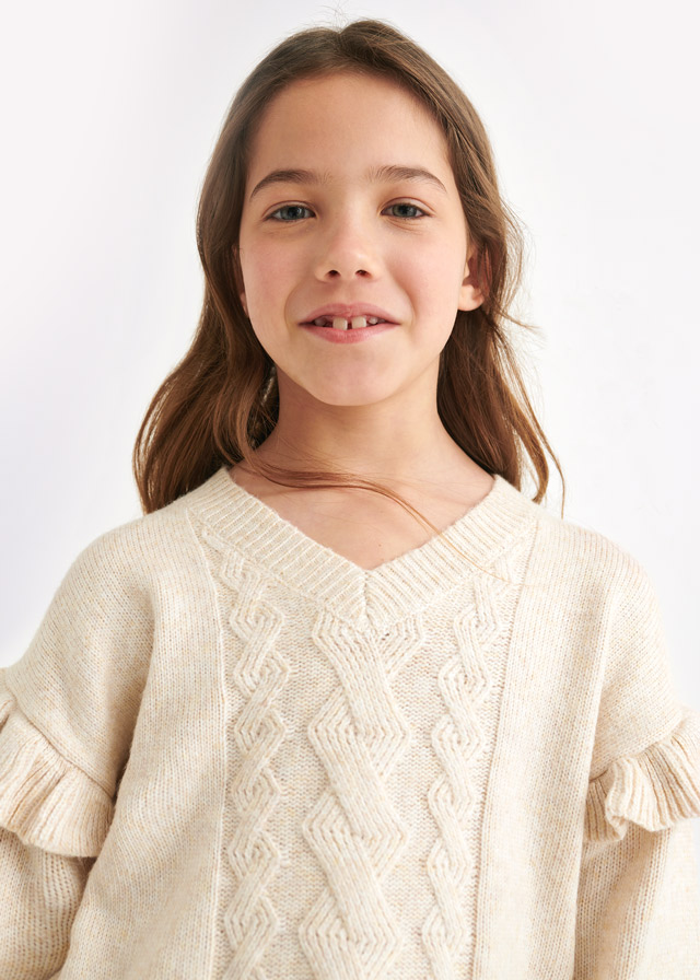 Dievčenská súprava - 2-set - M-MODA - ECOFRIENDS knitted set