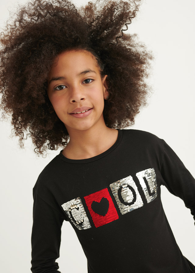 Dievčenské tričko s dlhým rukávom - M-MODA - Cool