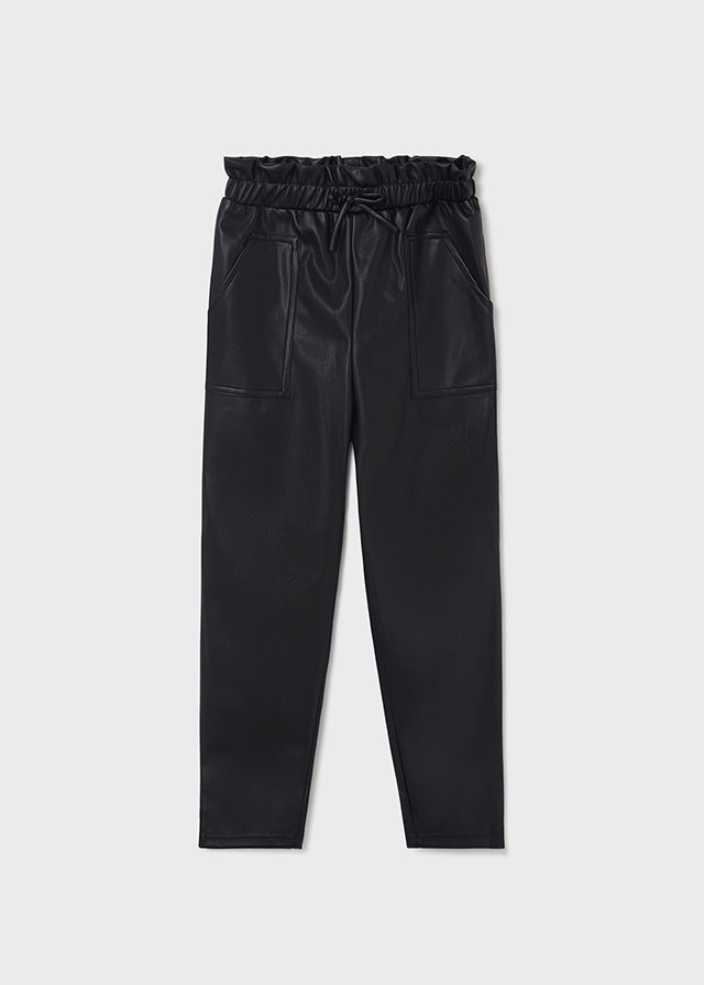 Dievčenské nohavice koženkové - MYRL  - Leatherette trousers