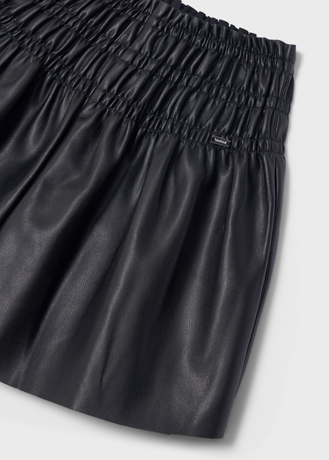 Dievčenské sukňa-nohavice - MYRL - Leatherette skort