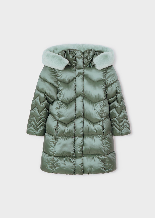 Dievčenský kabát zimný - MYRL - ECOFRIENDS long padded jacket
