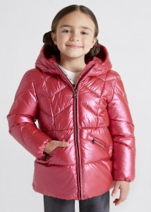 Dievčenský kabát zimný - MYRL - ECOFRIENDS metallic jacket - 4491-56