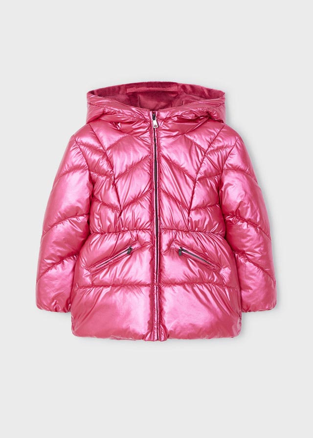 Dievčenský kabát zimný - MYRL - ECOFRIENDS metallic jacket