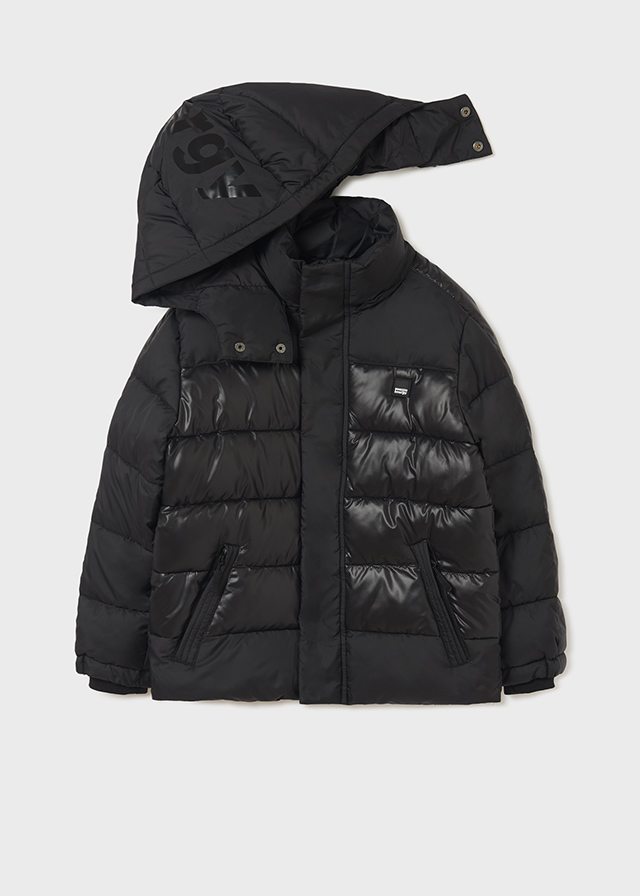 Chlapčenský kabát zimný - MYRL - Shiny quilted coat