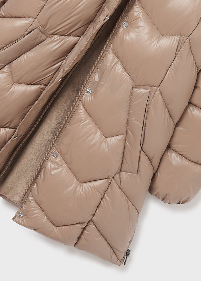 Dievčenský kabát zimný - MYRL - ECOFRIENDS long quilted coat