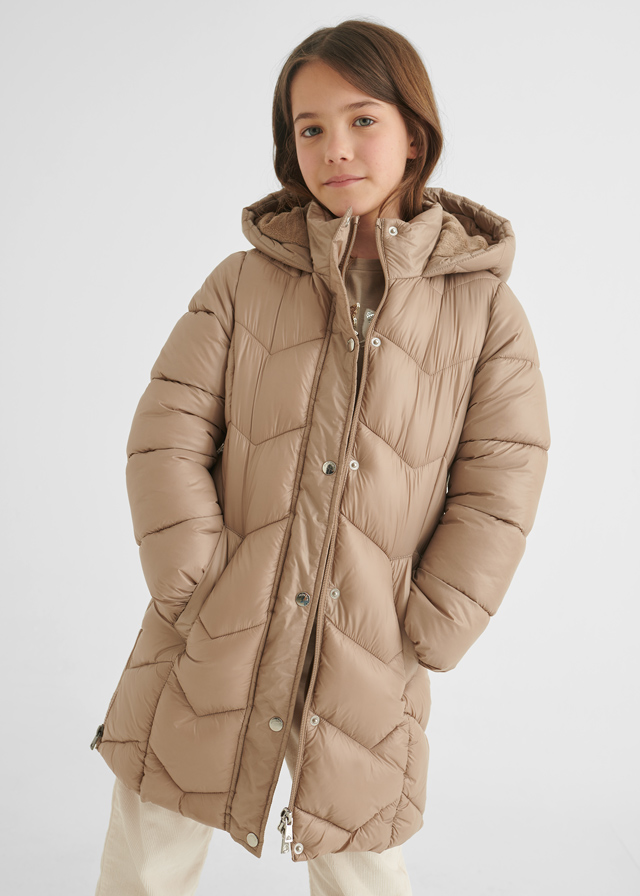 Dievčenský kabát zimný - MYRL - ECOFRIENDS long quilted coat