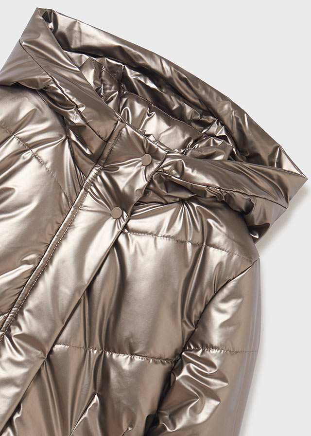 Dievčenský kabát zimný - MYRL - ECOFRIENDS shiny coat