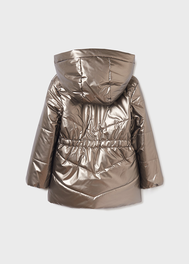 Dievčenský kabát zimný - MYRL - ECOFRIENDS shiny coat