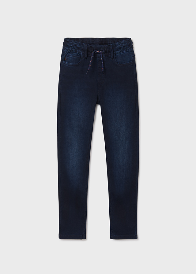 Chlapčenské nohavice riflové - MYRL - ECOFRIENDS jogger fit soft jeans