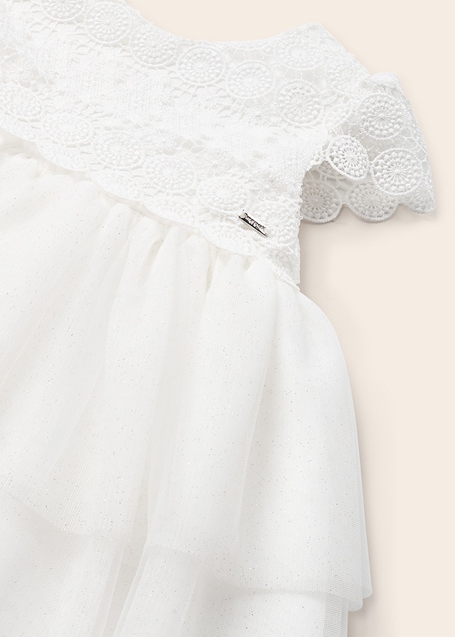 Dievčenské šaty - MYRL - tulle and guipure dress