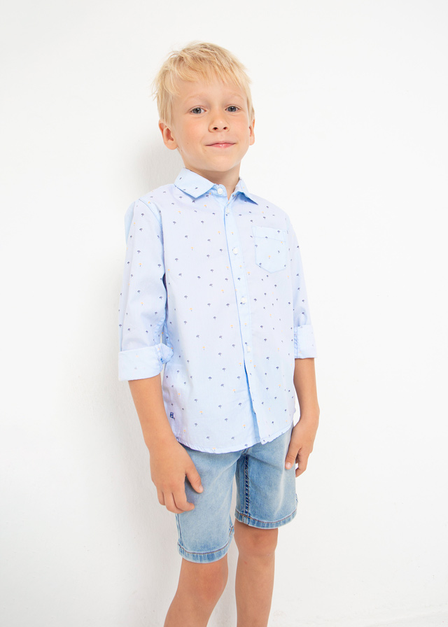 Chlapčenská košeľa s dlhým rukávom - MYRL - ECOFRIENDS