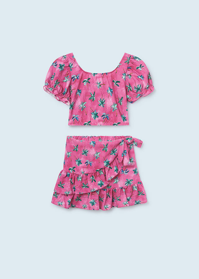 Dievčenské tričko s krátkym rukávom + sukňa - MYRL - 2set
