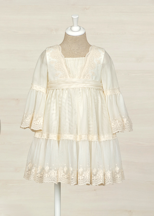 Dievčenské šaty - Abel&Lula - Tulle Embroidered Dress