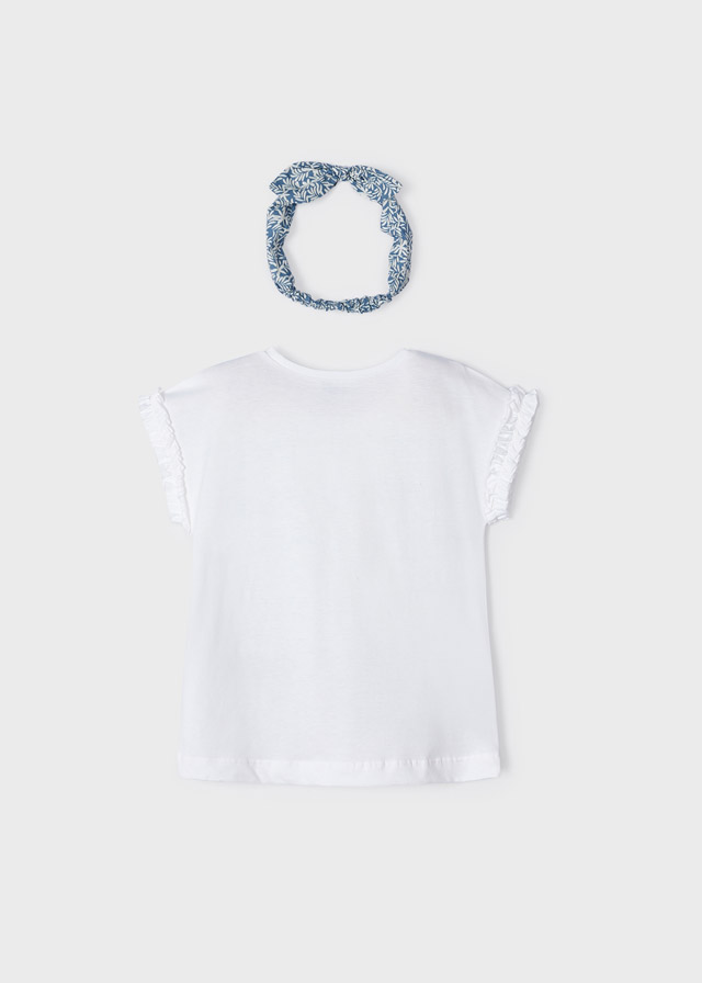 Dievčenské tričko s krátkym rukávom s čelenkou - MYRL - ECOFRIENDS