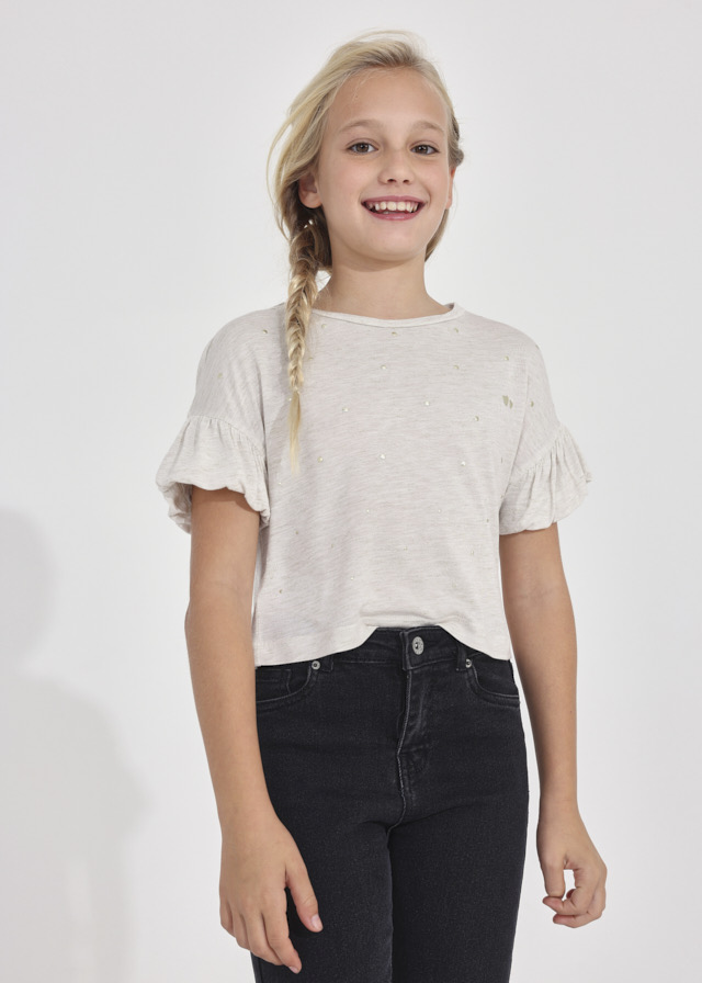 Dievčenské tričko s krátkym rukávom - MYRL - studs