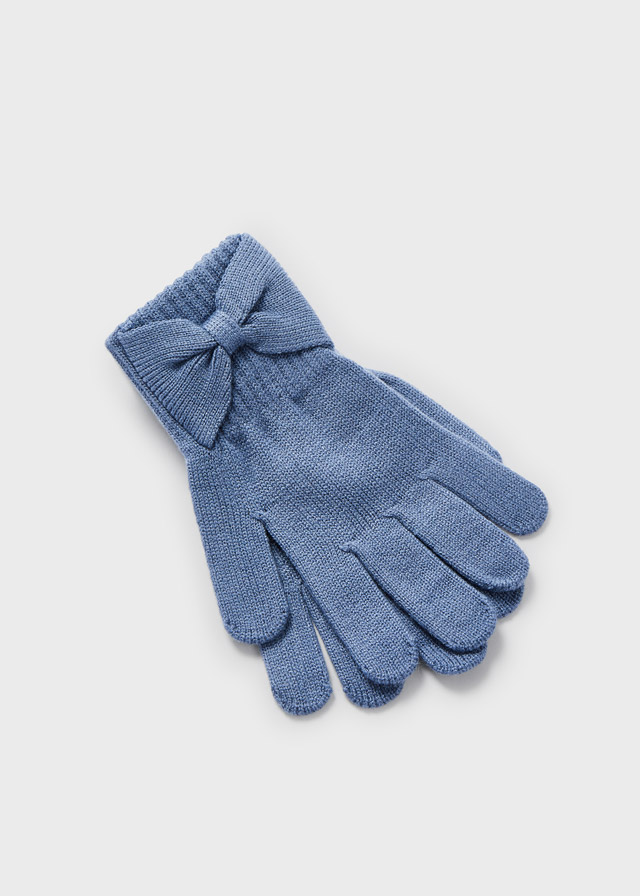 Dievčenské rukavice pletené - MYRL - bow