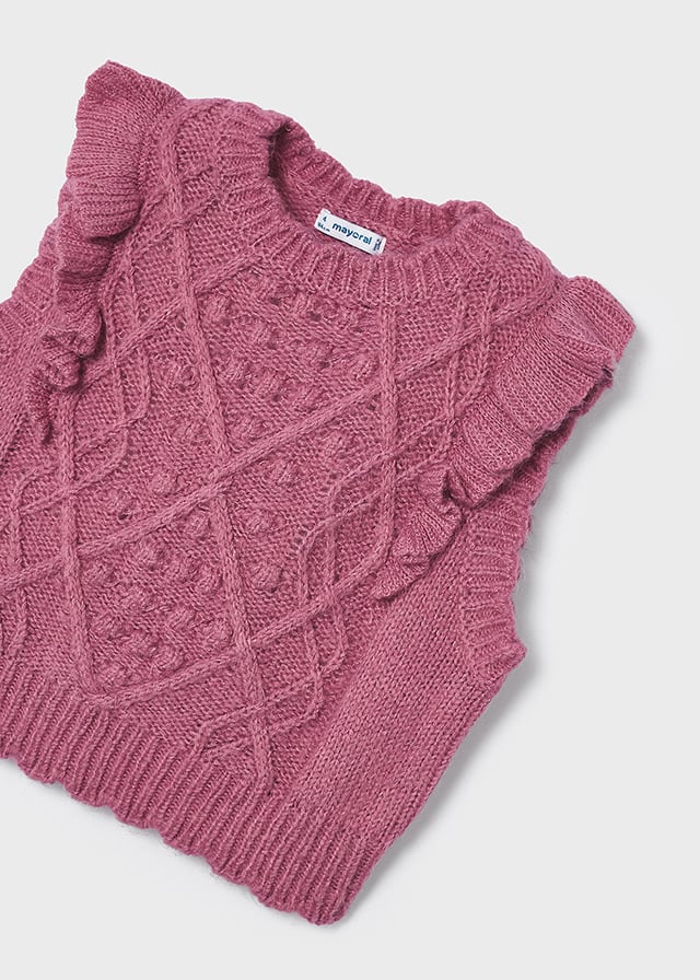 Dievčenská vesta pletená - MYRL - knit
