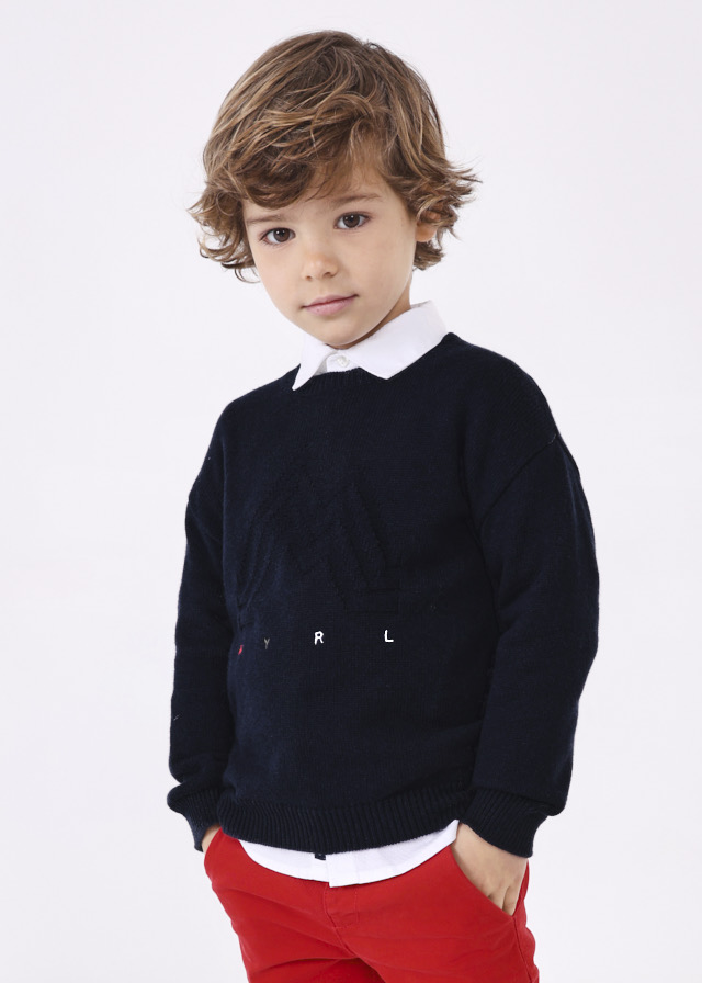 Chlapčenský pletený pulóver - MYRL - embroidered