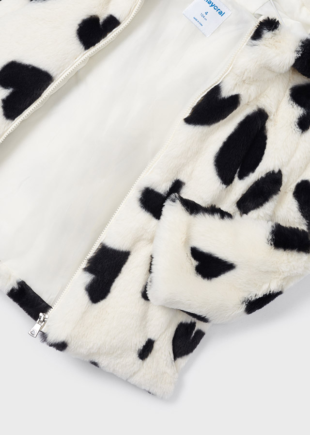 Dievčenský kabát - MYRL - faux fur