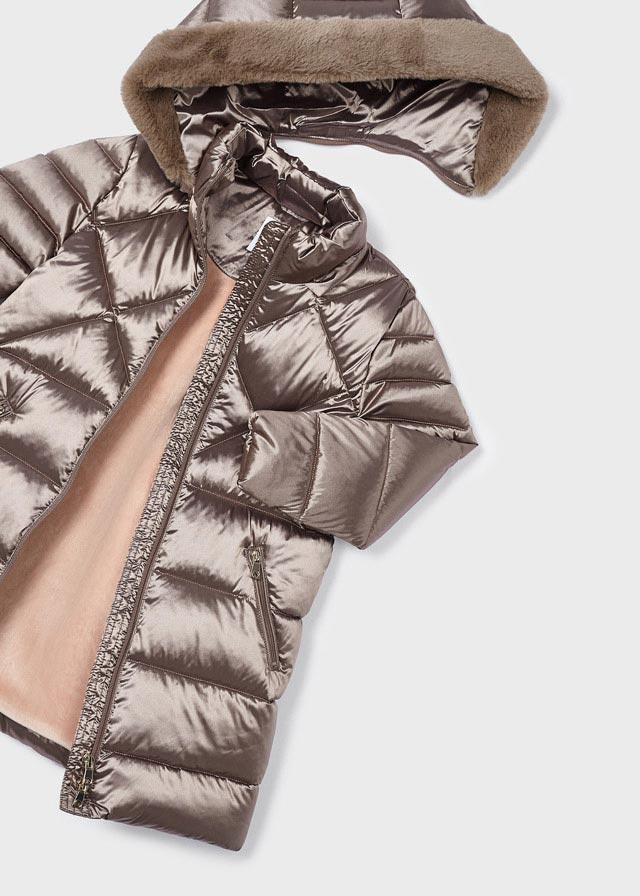 Dievčenský kabát zimný - MYRL - long puffer jacket
