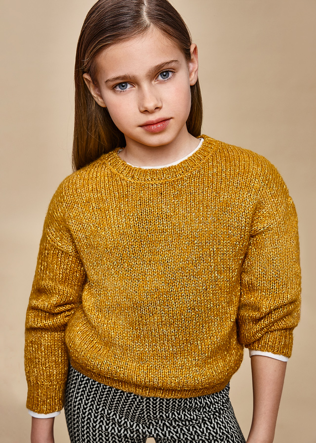 Dievčenský pulóver pletený - MYRL - knit