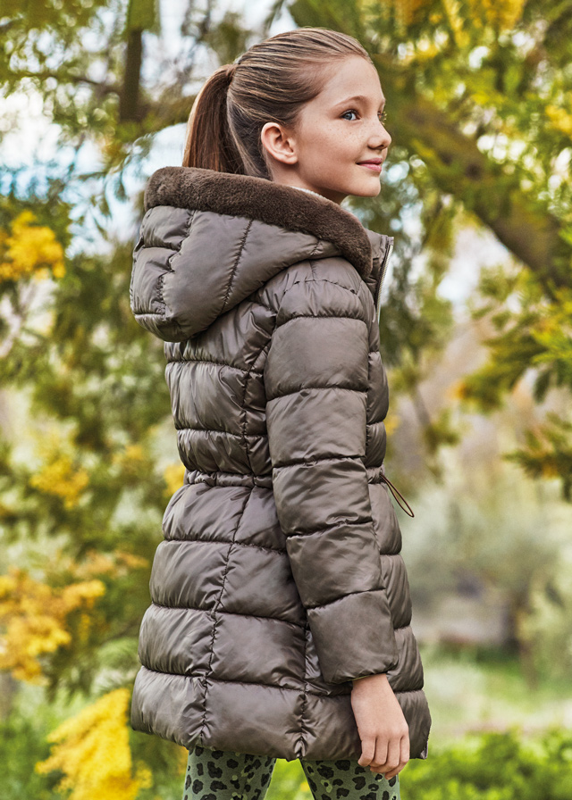 Dievčenský kabát zimný - MYRL - long puffer jacket